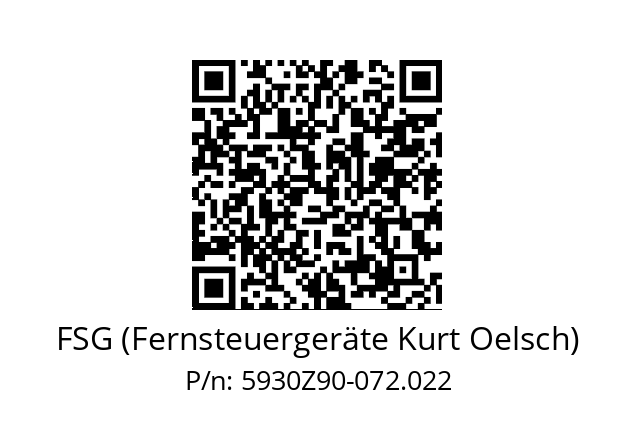  SL3010-PK20/GS130/G-01 FSG (Fernsteuergeräte Kurt Oelsch) 5930Z90-072.022