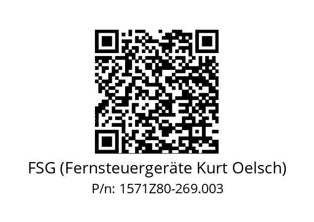   FSG (Fernsteuergeräte Kurt Oelsch) 1571Z80-269.003