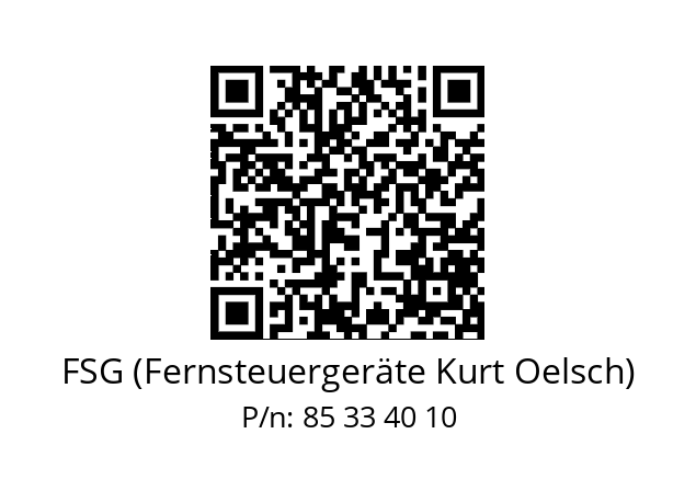   FSG (Fernsteuergeräte Kurt Oelsch) 85 33 40 10