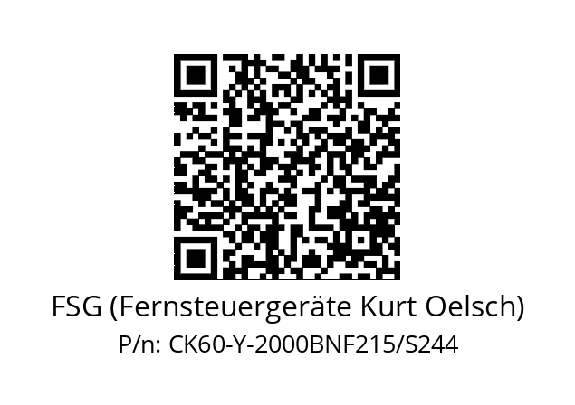   FSG (Fernsteuergeräte Kurt Oelsch) CK60-Y-2000BNF215/S244