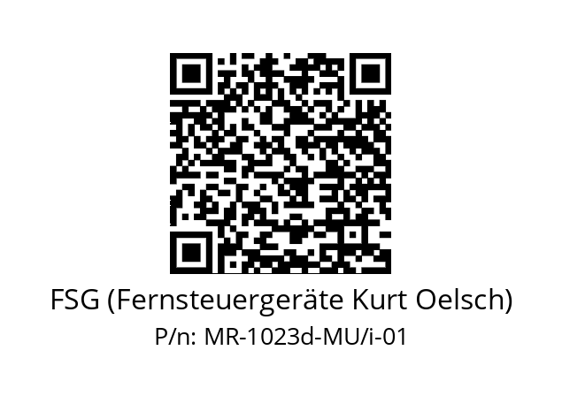   FSG (Fernsteuergeräte Kurt Oelsch) MR-1023d-MU/i-01