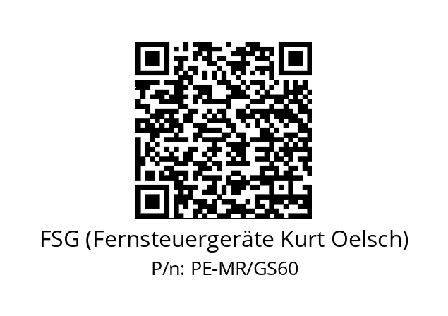   FSG (Fernsteuergeräte Kurt Oelsch) PE-MR/GS60