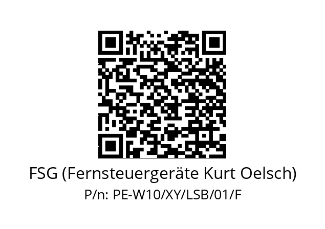   FSG (Fernsteuergeräte Kurt Oelsch) PE-W10/XY/LSB/01/F