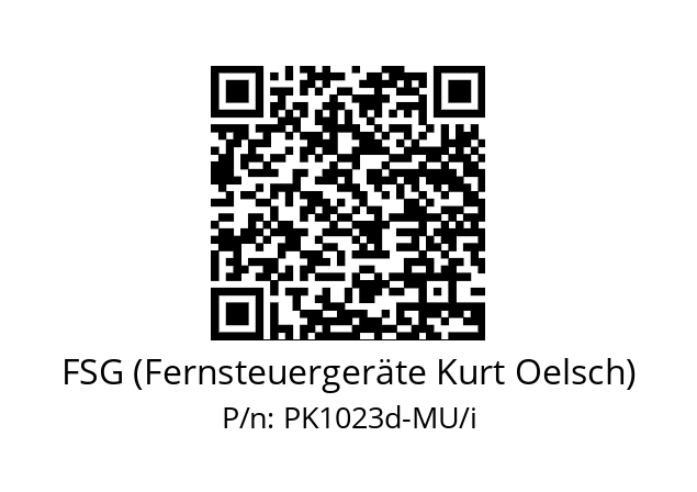   FSG (Fernsteuergeräte Kurt Oelsch) PK1023d-MU/i