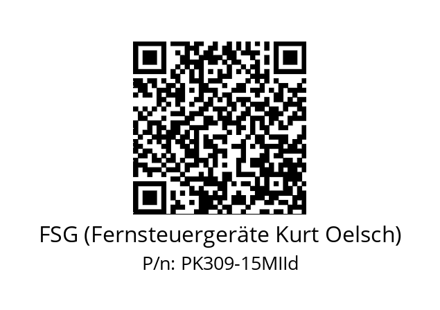   FSG (Fernsteuergeräte Kurt Oelsch) PK309-15MIId