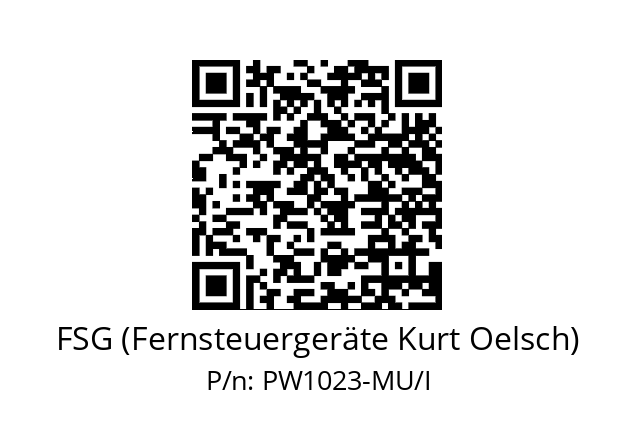   FSG (Fernsteuergeräte Kurt Oelsch) PW1023-MU/I