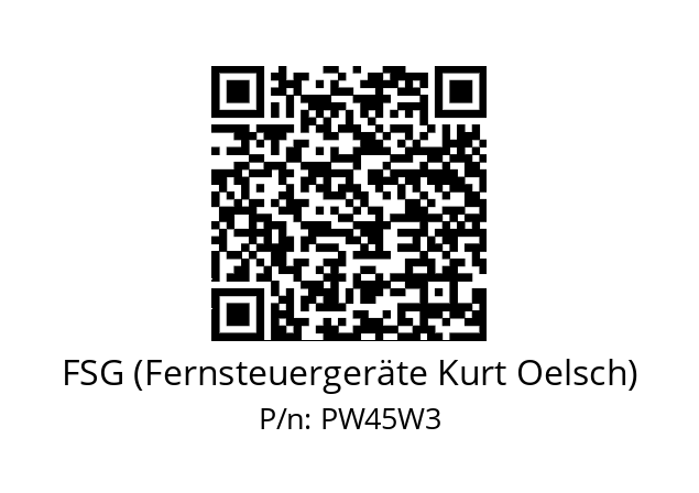   FSG (Fernsteuergeräte Kurt Oelsch) PW45W3