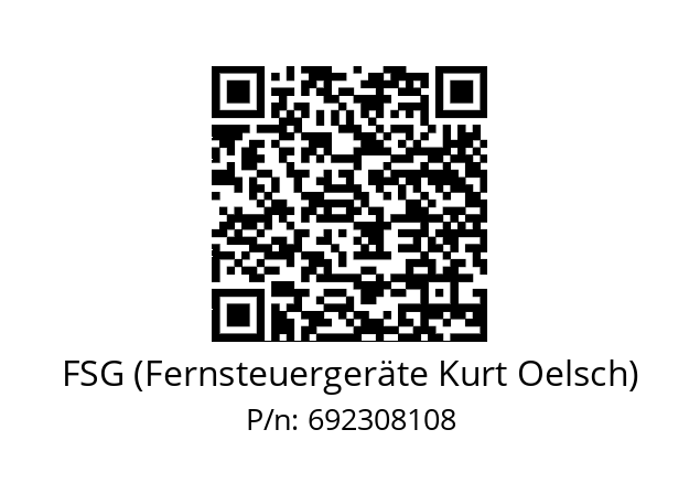   FSG (Fernsteuergeräte Kurt Oelsch) 692308108