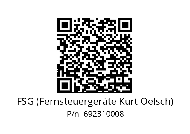   FSG (Fernsteuergeräte Kurt Oelsch) 692310008