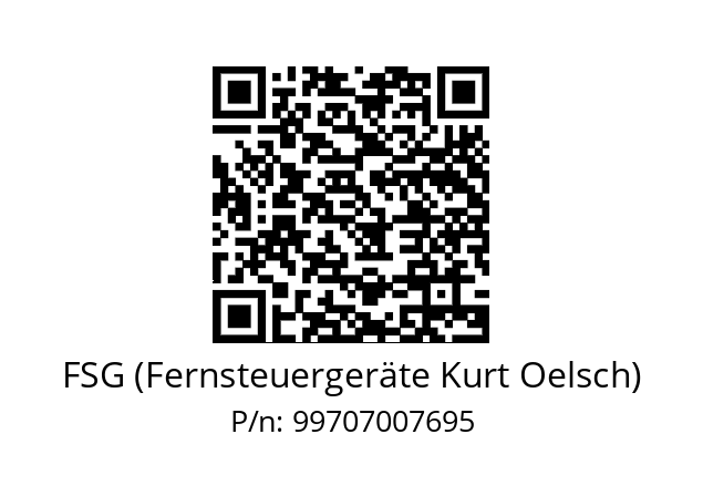   FSG (Fernsteuergeräte Kurt Oelsch) 99707007695