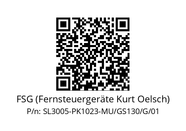   FSG (Fernsteuergeräte Kurt Oelsch) SL3005-PK1023-MU/GS130/G/01