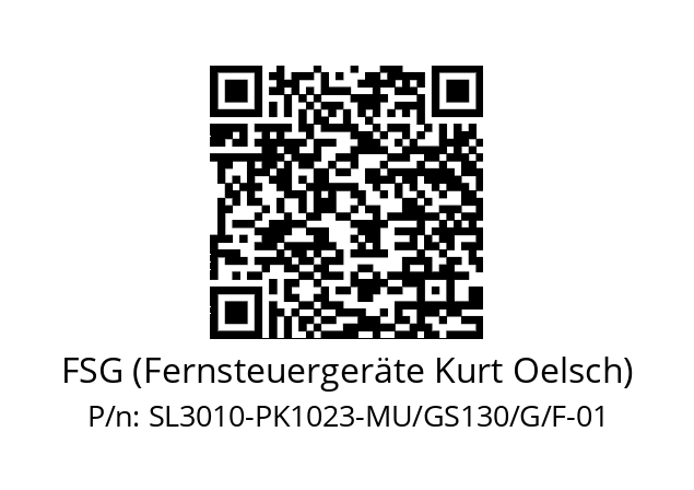   FSG (Fernsteuergeräte Kurt Oelsch) SL3010-PK1023-MU/GS130/G/F-01