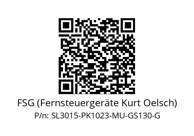   FSG (Fernsteuergeräte Kurt Oelsch) SL3015-PK1023-MU-GS130-G