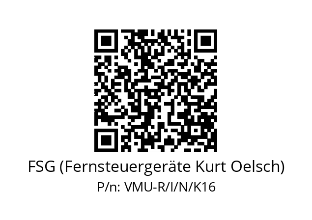   FSG (Fernsteuergeräte Kurt Oelsch) VMU-R/I/N/K16