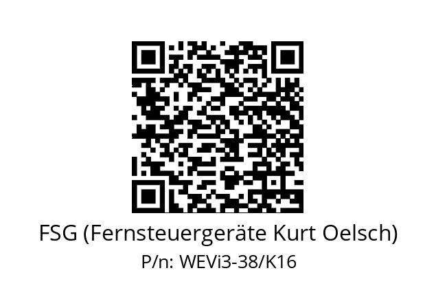   FSG (Fernsteuergeräte Kurt Oelsch) WEVi3-38/K16