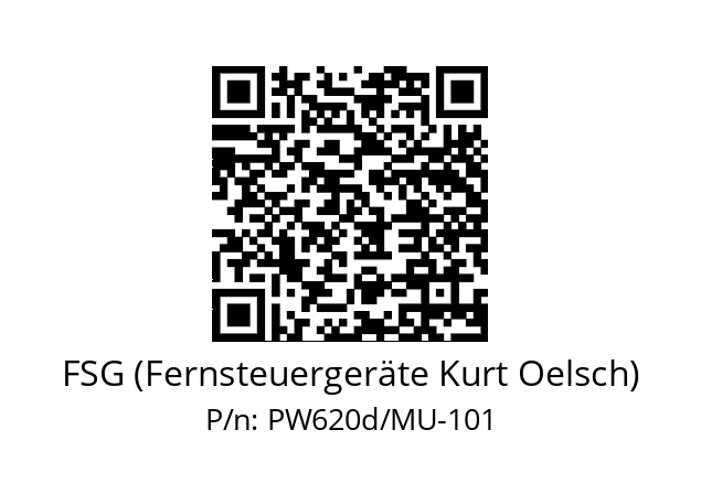   FSG (Fernsteuergeräte Kurt Oelsch) PW620d/MU-101