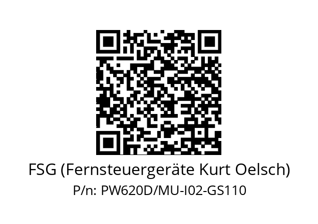   FSG (Fernsteuergeräte Kurt Oelsch) PW620D/MU-I02-GS110