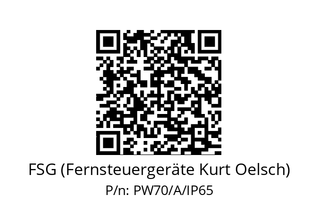   FSG (Fernsteuergeräte Kurt Oelsch) PW70/A/IP65