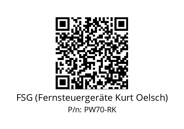   FSG (Fernsteuergeräte Kurt Oelsch) PW70-RK