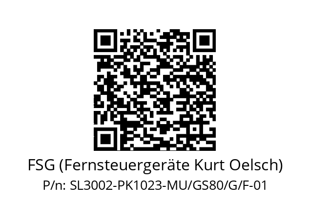   FSG (Fernsteuergeräte Kurt Oelsch) SL3002-PK1023-MU/GS80/G/F-01