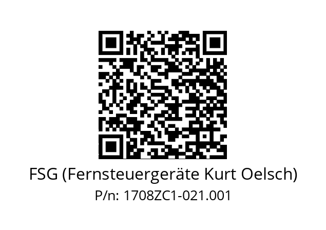   FSG (Fernsteuergeräte Kurt Oelsch) 1708ZC1-021.001