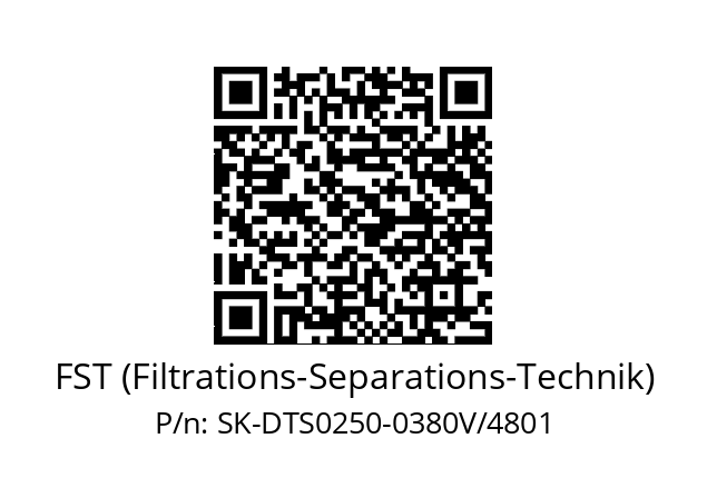   FST (Filtrations-Separations-Technik) SK-DTS0250-0380V/4801