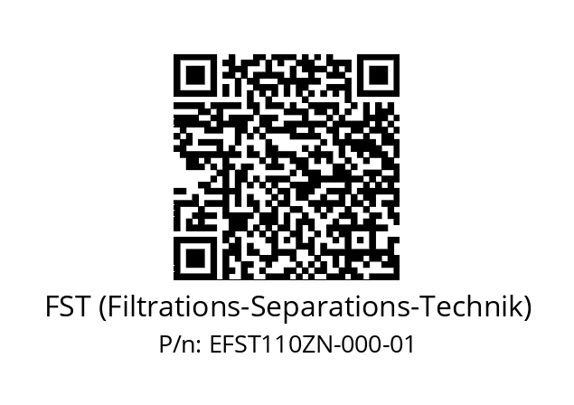   FST (Filtrations-Separations-Technik) EFST110ZN-000-01