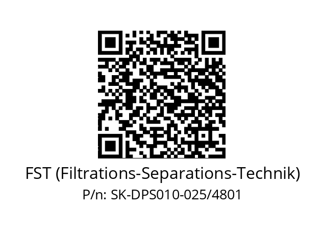   FST (Filtrations-Separations-Technik) SK-DPS010-025/4801