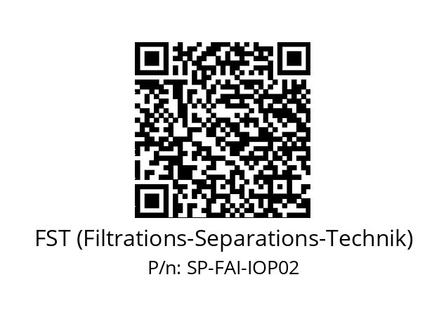   FST (Filtrations-Separations-Technik) SP-FAI-IOP02