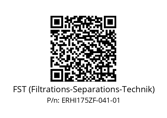   FST (Filtrations-Separations-Technik) ERHI175ZF-041-01