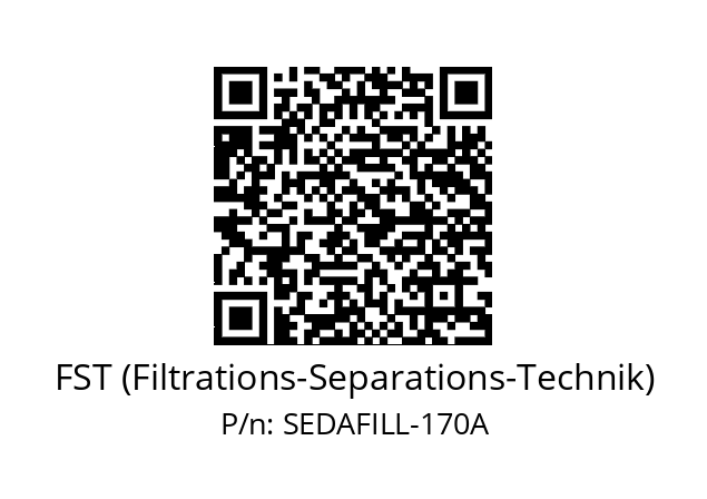   FST (Filtrations-Separations-Technik) SEDAFILL-170A