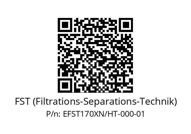   FST (Filtrations-Separations-Technik) EFST170XN/HT-000-01