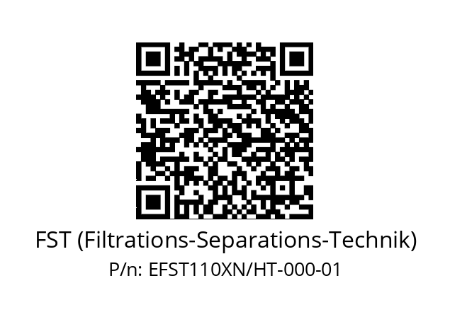   FST (Filtrations-Separations-Technik) EFST110XN/HT-000-01