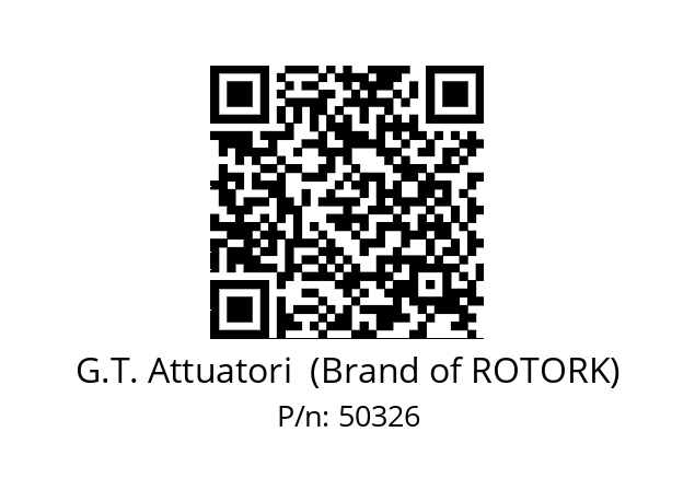   G.T. Attuatori  (Brand of ROTORK) 50326