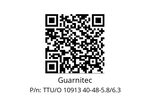   Guarnitec TTU/O 10913 40-48-5.8/6.3