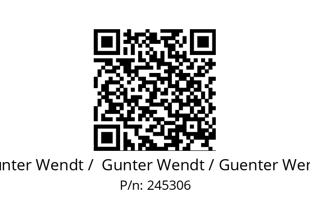   Günter Wendt /  Gunter Wendt / Guenter Wendt 245306