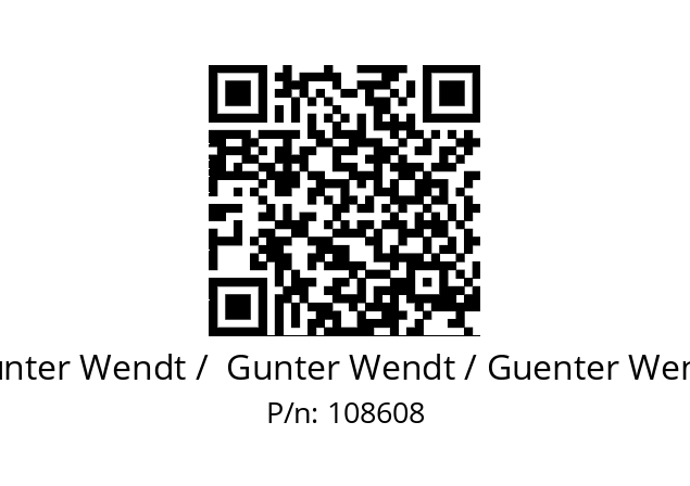   Günter Wendt /  Gunter Wendt / Guenter Wendt 108608