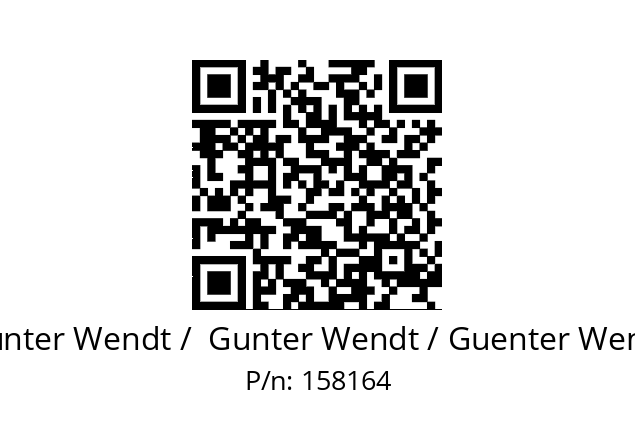   Günter Wendt /  Gunter Wendt / Guenter Wendt 158164