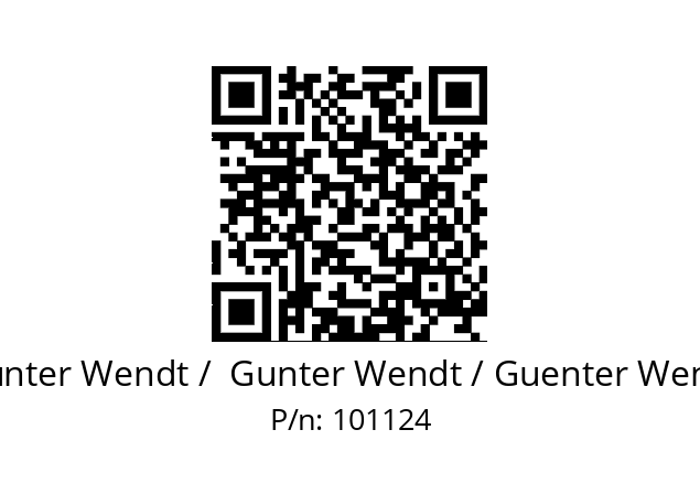   Günter Wendt /  Gunter Wendt / Guenter Wendt 101124