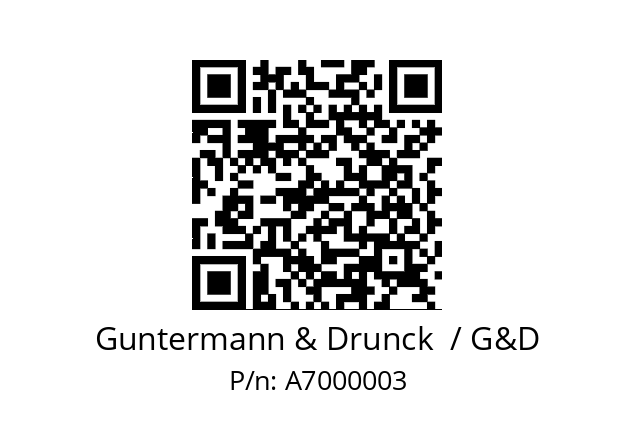   Guntermann & Drunck  / G&D A7000003