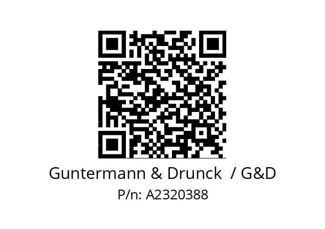   Guntermann & Drunck  / G&D A2320388