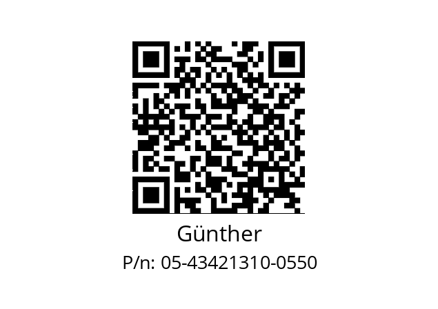   Günther 05-43421310-0550