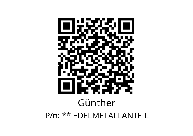   Günther ** EDELMETALLANTEIL