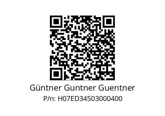   Güntner Guntner Guentner H07ED34503000400