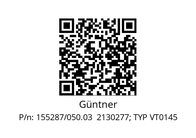   Güntner 155287/050.03  2130277; TYP VT0145