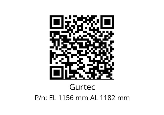   Gurtec EL 1156 mm AL 1182 mm