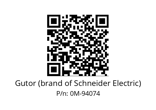   Gutor (brand of Schneider Electric) 0M-94074