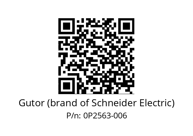   Gutor (brand of Schneider Electric) 0P2563-006