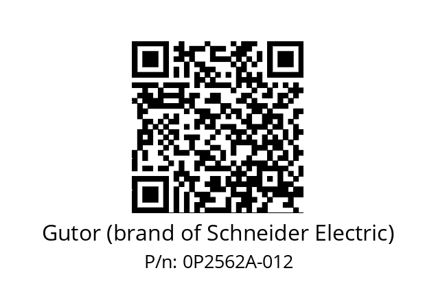   Gutor (brand of Schneider Electric) 0P2562A-012