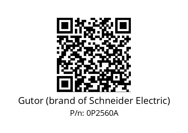   Gutor (brand of Schneider Electric) 0P2560A